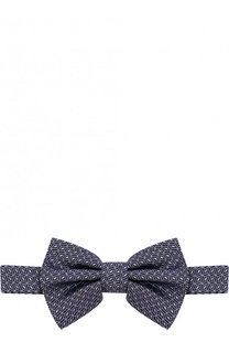 Шелковый галстук-бабочка с узором Emporio Armani