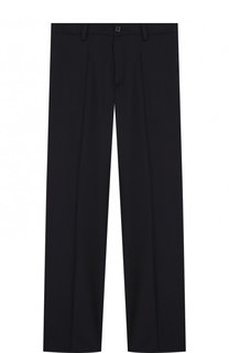 Шерстяные брюки прямого кроя Dal Lago