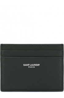 Кожаный футляр для кредитных карт Paris Saint Laurent