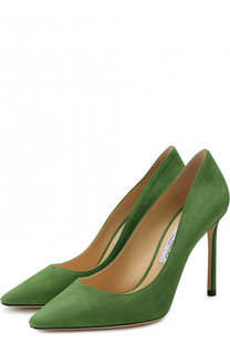 Замшевые туфли Romy 100 на шпильке Jimmy Choo