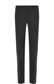 Шерстяные брюки прямого кроя Canali