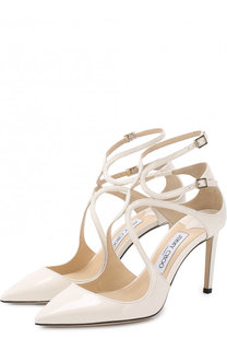 Лаковые туфли Lancer 85 на шпильке Jimmy Choo