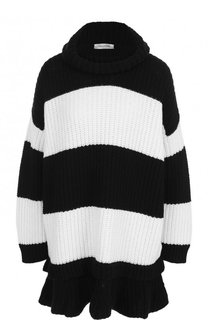 Удлиненный шерстяной пуловер свободного кроя Valentino