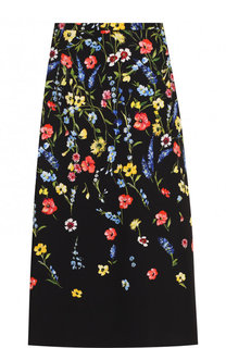Юбка-миди из вискозы с принтом Escada