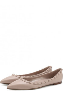 Кожаные балетки Valentino Garavani Rockstud Valentino