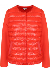 Стеганая хлопковая куртка с карманами Escada Sport