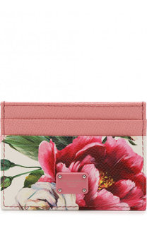 Кожаный футляр для кредитных карт с принтом Dolce & Gabbana