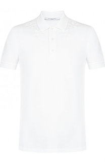 Хлопковое поло с короткими рукавами Givenchy