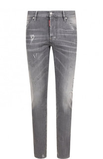 Джинсы прямого кроя с потертостями Dsquared2