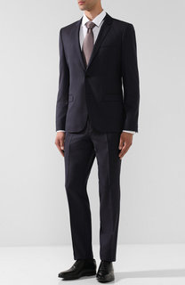 Шерстяной костюм с пиджаком на двух пуговицах HUGO