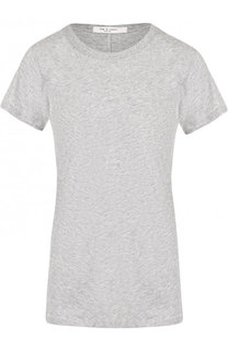 Однотонная хлопковая футболка с круглым вырезом Rag&Bone