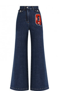 Расклешенные джинсы с декоративной отделкой Dolce & Gabbana