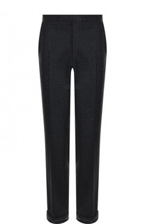 Шерстяные брюки прямого кроя Brioni