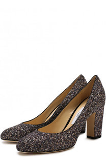 Туфли Billie 85 с глиттером на устойчивом каблуке Jimmy Choo