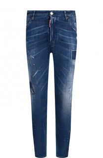 Джинсы прямого кроя с потертостями Dsquared2
