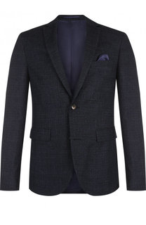 Однобортный пиджак из смеси шелка и хлопка Sand