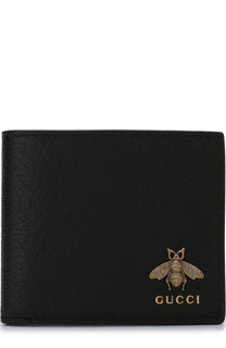 Кожаное портмоне Animalier с отделениями для кредитных карт Gucci