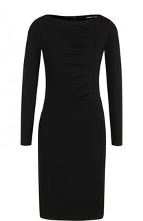 Однотонное приталенное мини-платье Giorgio Armani