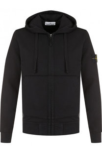 Хлопковый кардиган на молнии с капюшоном Stone Island