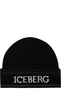 Шерстяная шапка с отворотом Iceberg
