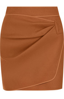 Однотонная мини-юбка с драпировкой No. 21