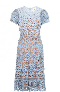 Кружевное платье-миди из хлопка MICHAEL Michael Kors