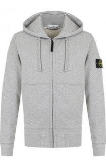 Хлопковый кардиган на молнии с капюшоном Stone Island