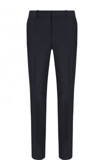 Однотонные брюки из смеси шерсти и мохера Alexander McQueen