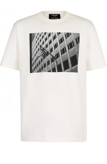 Хлопковая футболка с принтом CALVIN KLEIN 205W39NYC