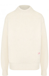 Шерстяной пуловер с воротником-стойкой Victoria Beckham