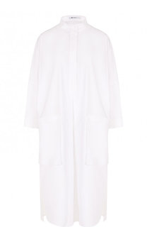 Платье-рубашка свободного кроя с воротником-стойкой T by Alexander Wang