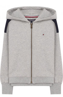 Хлопковый кардиган на молнии с капюшоном Tommy Hilfiger