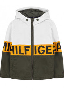 Куртка с контрастной отделкой и капюшоном Tommy Hilfiger