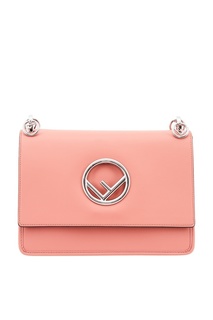Кожаная сумка с логотипом Fendi