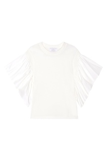 Белая блузка с рукавами-воланами Mila Marsel