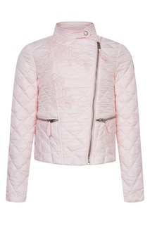 Розовая куртка с вышивкой Ermanno Scervino Сhildren