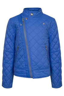 Голубая стеганая куртка на молнии Ralph Lauren Children