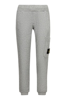 Серые спортивные брюки с карманом Stone Island Children