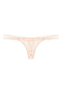 Нюдовые кружевные трусы стринги Tanya Agent Provocateur