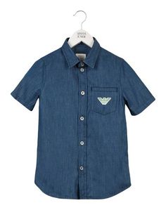 Джинсовая рубашка Armani Junior