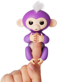 Интерактивная игрушка FINGERLINGS 3704A Обезьянка Миа (фиолетовый)