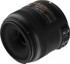 Объектив Nikon 40mm f/2.8G AF-S DX Micro Nikkor (черный)