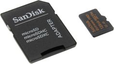 Карта памяти microSDXC UHS-I U3 SANDISK Extreme 128 ГБ, 100 МБ/с, Class 10, SDSQXCG-128G-GN6MA, 1 шт., переходник SD