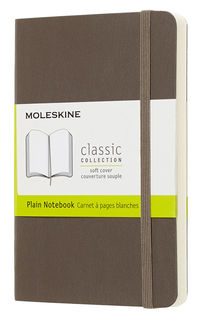 Блокнот Moleskine CLASSIC SOFT Pocket 90x140мм 192стр. нелинованный мягкая обложка коричневый [qp613p14]