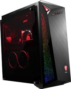 Компьютер MSI Infinite A 8RD-208RU, Intel Core i7 8700, DDR4 16Гб, 2Тб, 256Гб(SSD), NVIDIA GeForce GTX 1070 - 8192 Мб, DVD-RW, Windows 10 Home, черный [9s6-b91531-208]