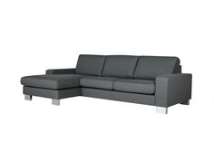 Диван quattro (sits) серый 250x78x155 см.