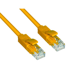 Сетевой кабель Greenconnect UTP 24AWG cat.5e RJ45 T568B 0.3m Yellow GCR-LNC02-0.3m