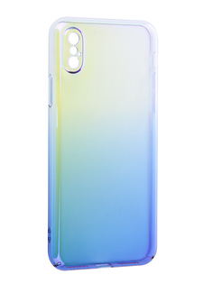 Аксессуар Защитная крышка Liberty Project Градиент для APPLE iPhone X Градиент Transparent-Blue 0L-00034193