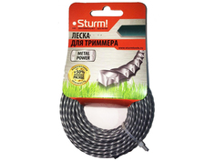 Аксессуар Леска для триммера Sturm! 4mm x 15m GT3535-4.0-S-15