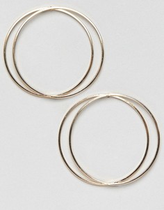 Двойные серьги‑кольца New Look - Золотой